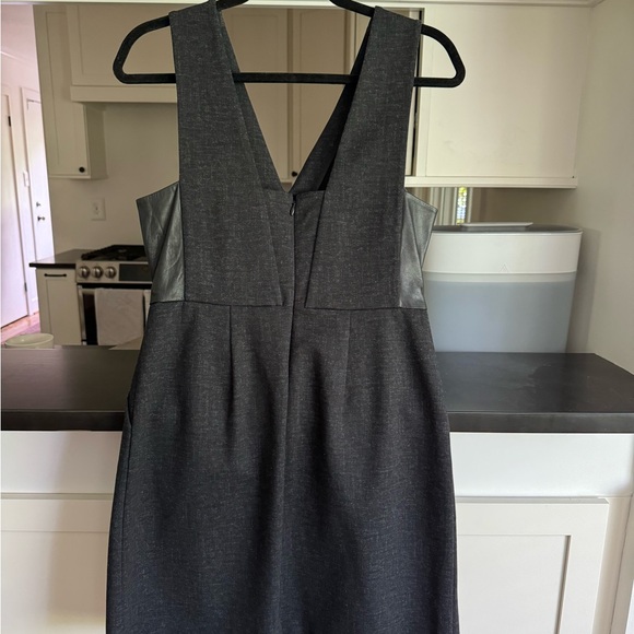 Madewell Women's Sheath Dress Leather Side Panel - Picture 3 of 6